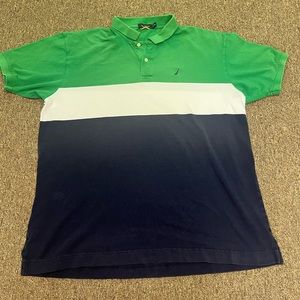 Nautica Rugby Men's 2XL Multicolor Short Sleeve Embroidered Logo Polo
